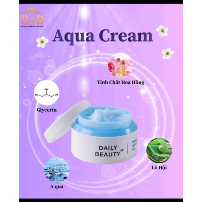 💦 Kem dưỡng Whitening & Anti-WrinKle Aqua Cream cấp ẩm mịn màng cho da