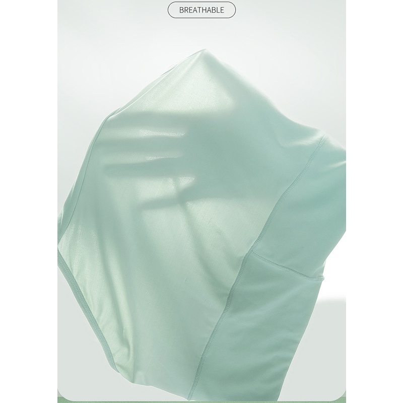 Quần Lót Định Hình Eo Eo Cao Bằng Lụa Lạnh Cotton Nguyên Chất Thoáng Khí Cỡ Lớn Cho Nữ