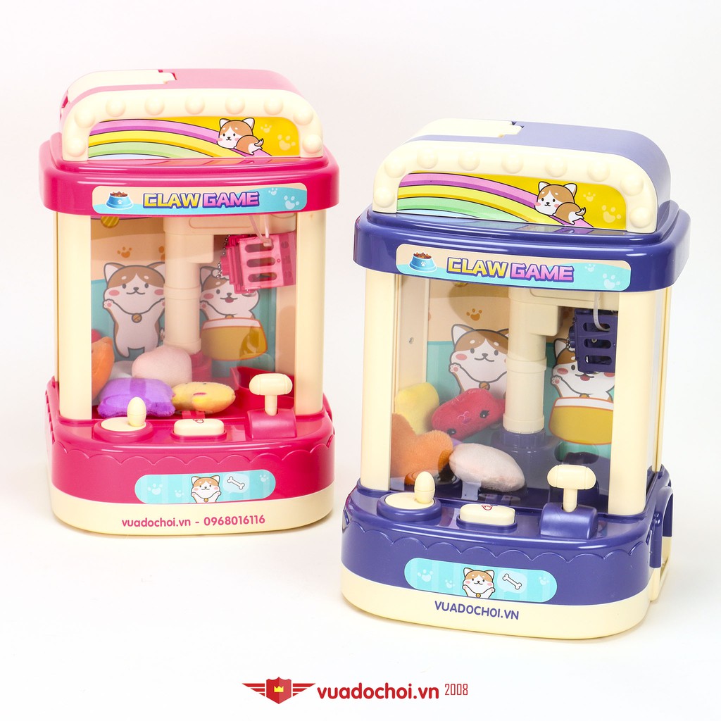 💝 Hộp đồ chơi máy gắp gấu bông 🧸🎁 siêu cute 2 màu xanh hồng