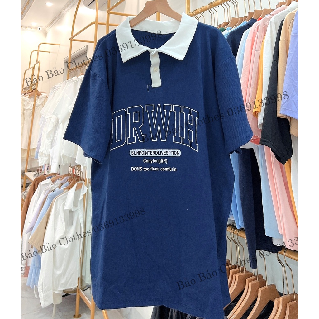 Áo Thun Polo Nam Nữ  Form Rộng Cổ Bẻ Endim Vải Dày Mịn Thoáng Mát Thiết Kế Thời Trang Kiểu Dáng Năng Động