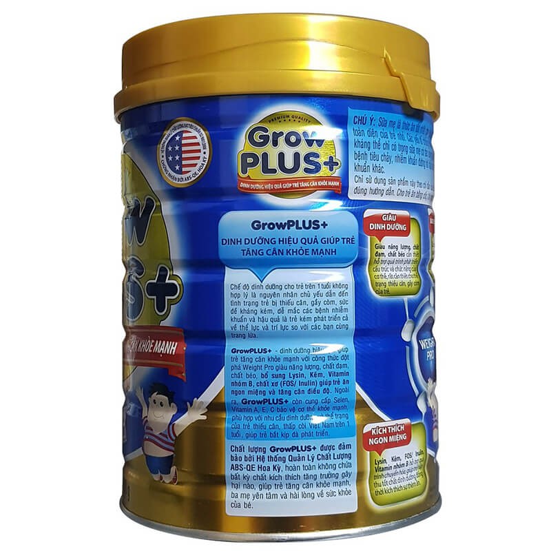 Sữa Grow Plus xanh 900g Nutifood (cho trẻ 1 tuổi trở lên)