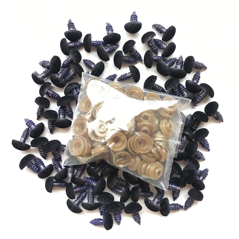 Set 100 Nút Nhựa Hình Tam Giác 9*11mm Dùng Làm Đồ Chơi Thú Vị Cho Các Bé