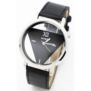 Đồng Hồ Nam Wilon 002 Dây Da (Đen)