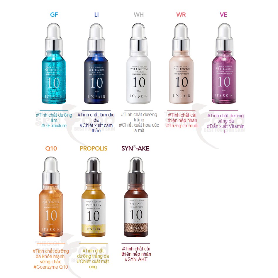{XẢ KHO SỈ} Tinh Chất Dưỡng Da It’s Skin Power 10 Formula Effector 30ml
