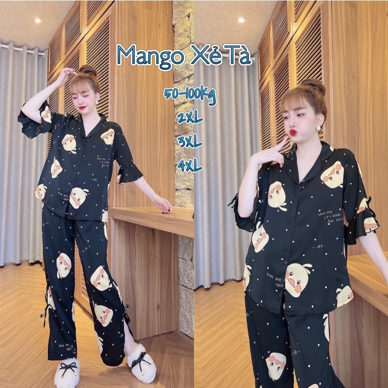 Đồ bộ Mango cao cấp bèo tiểu thư bigsize 50-100kg
