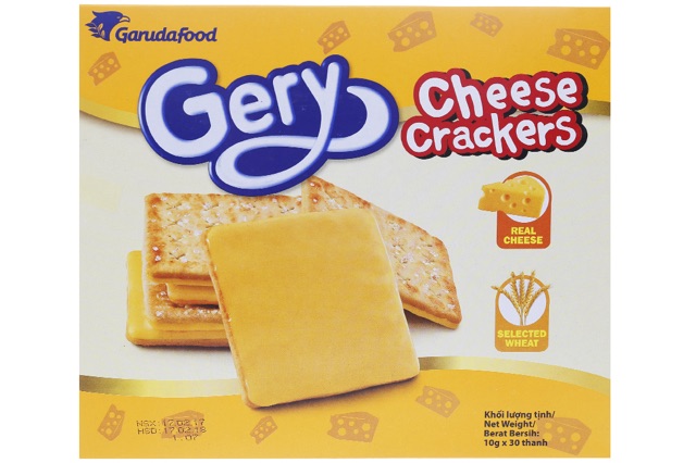 BÁNH QUY CRACKER GERY PHÔ MAI HỘP 300GR