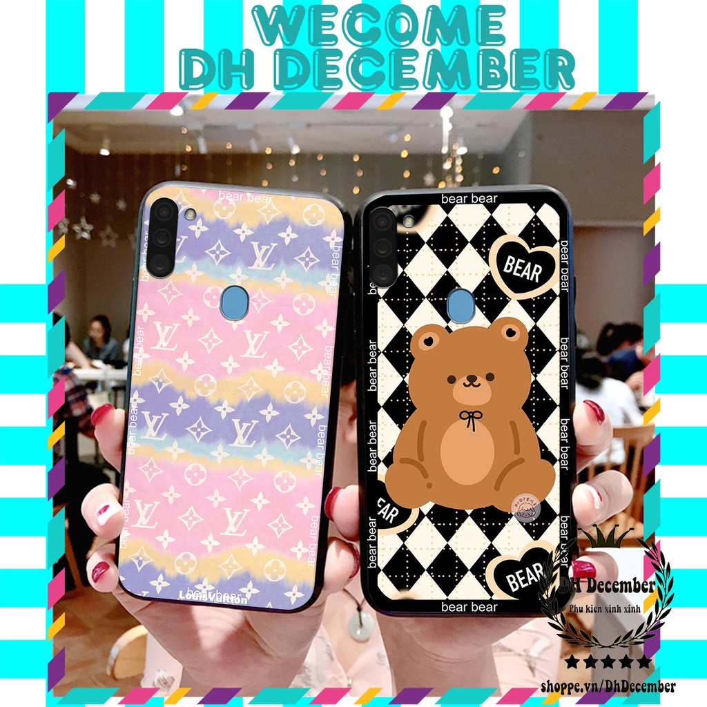 Ốp lưng Samsung A11 / M11 in hình 3D GẤU HỒNG-GẤU BE3R -XINH XẺO CỰC ĐẸP