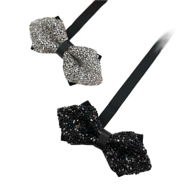 nơ nam đính đá cao cấp