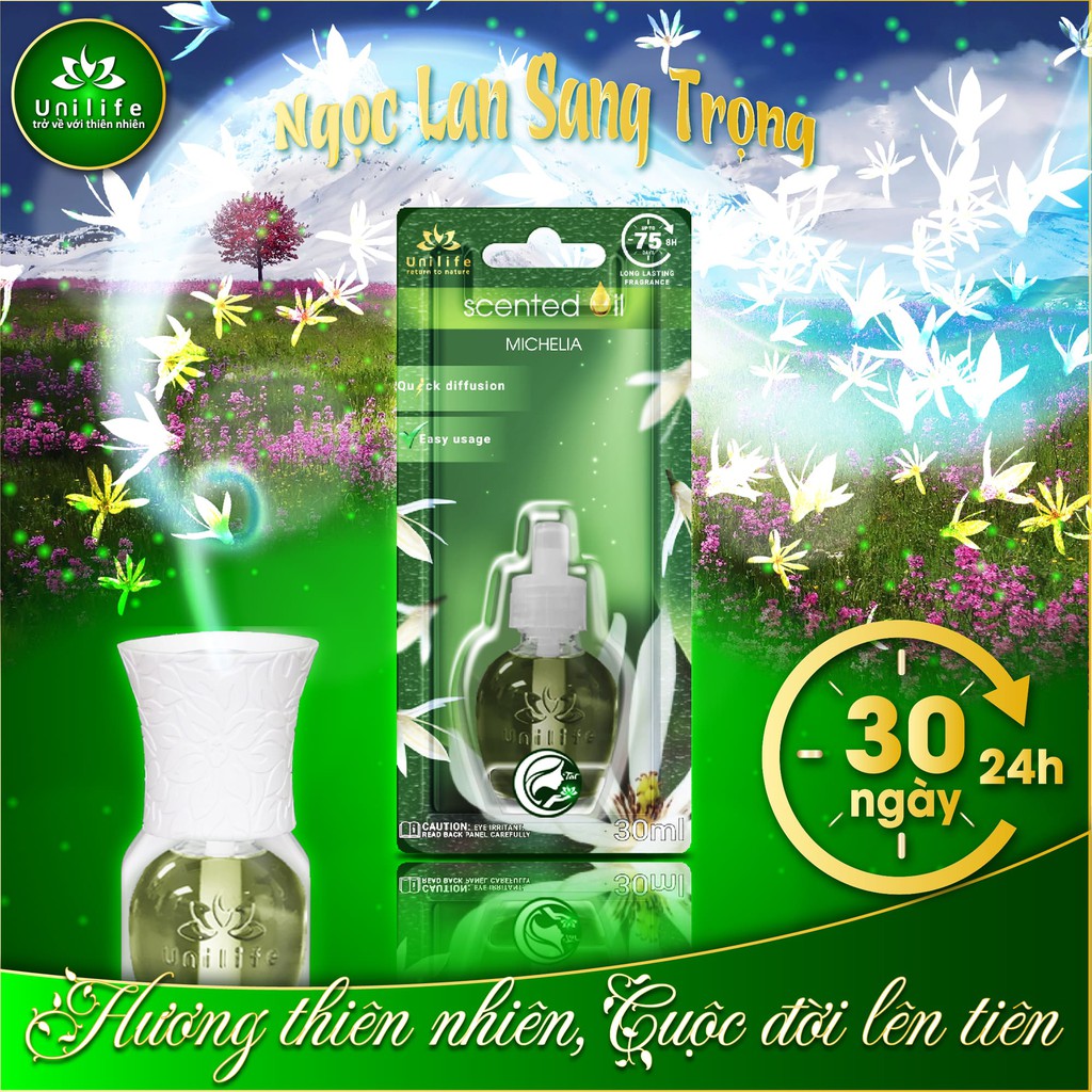 Tinh dầu thiên nhiên Hoa Ngọc Lan nguyên chất ❄chai 30ml❄ Tinh dầu nước hoa hương Hoa Ngọc Lan Unilife