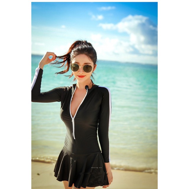 salle XẢ 🚀 | Ảnh Thật | Bộ đồ bơi , bộ bơi nữ liền mảnh dài tay, chân váy . 2020 Sale 1 Xinh Chuẩn . ! ❄ " ⋆