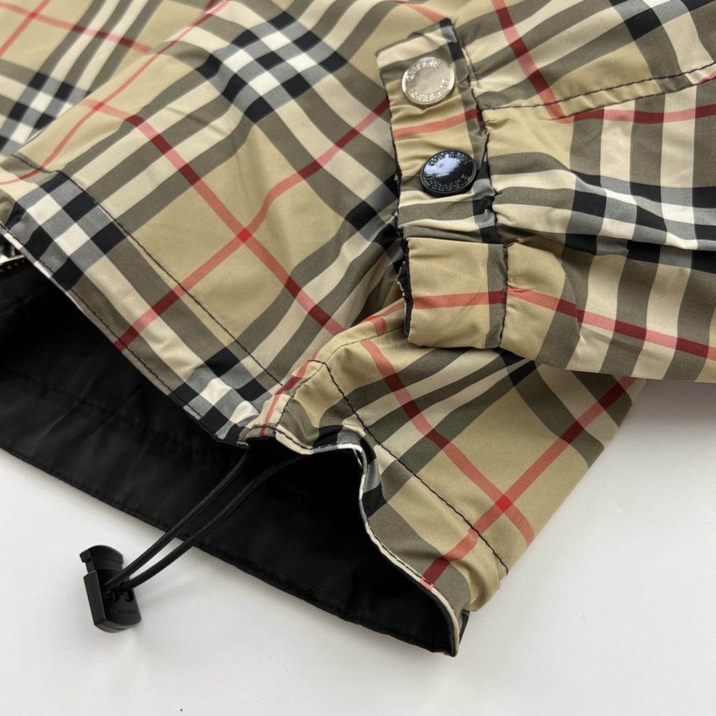 Áo khoác nam hai lớp thời trang cao cấp Burberry BBR họa tiết kẻ sọc cổ điển