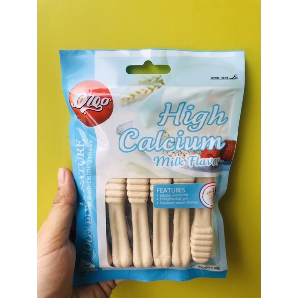 Xương gặm khử mùi hôi miệng, sạch răng chó mèo Orgo 90g