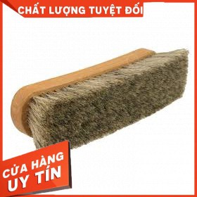 Sale Bàn chải đánh giày lông bờm ngựa cao cấp mềm dài 20,5cm | Bàn chải lông ngựa đánh giày chamsocgiay