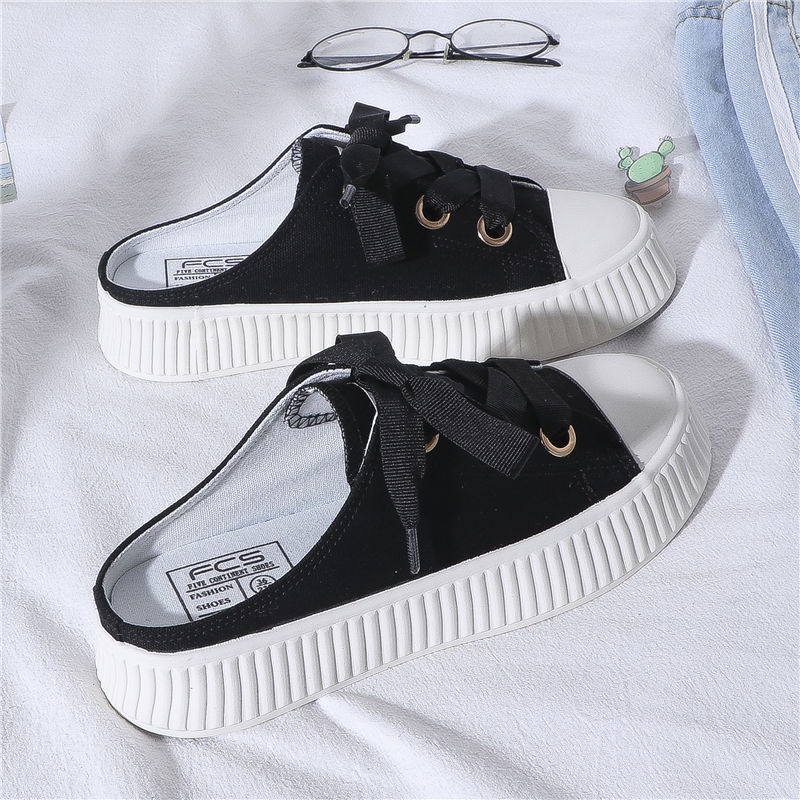Giày Thể Thao canvas Đế Dày Thời Trang Mùa Hè Hàn Quốc Mới 2022 Dành Cho Nữ