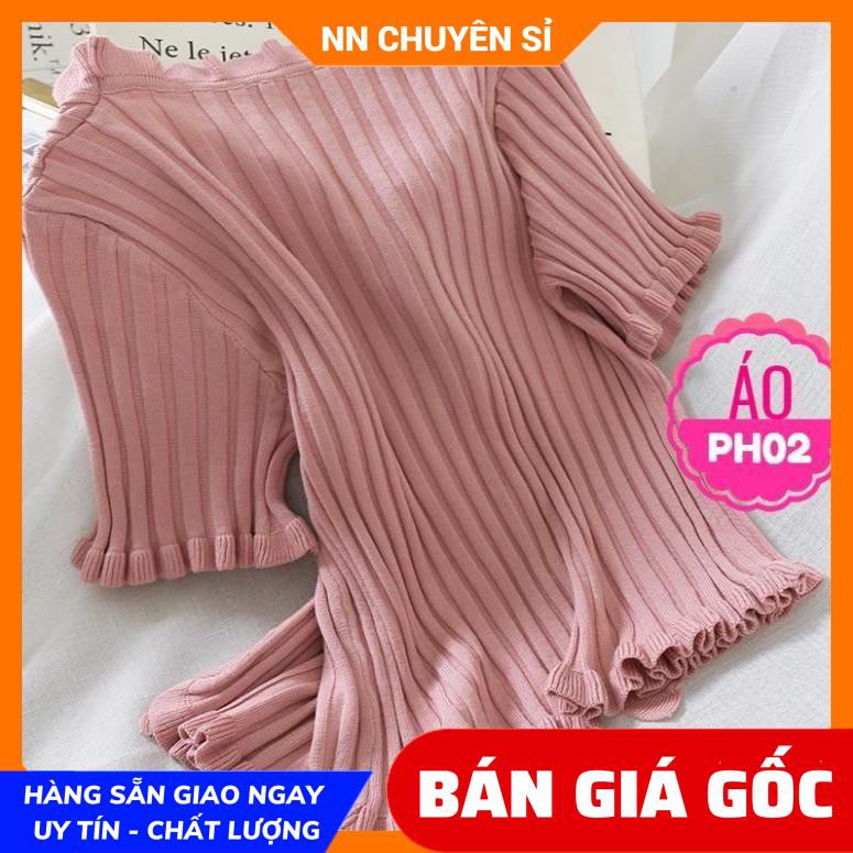 ÁO LEN CROPTOP JENNIE PH02 ❤CÓ ẢNH THẬT❤ ÁO CROPTOP LEN TRƠN MÀU