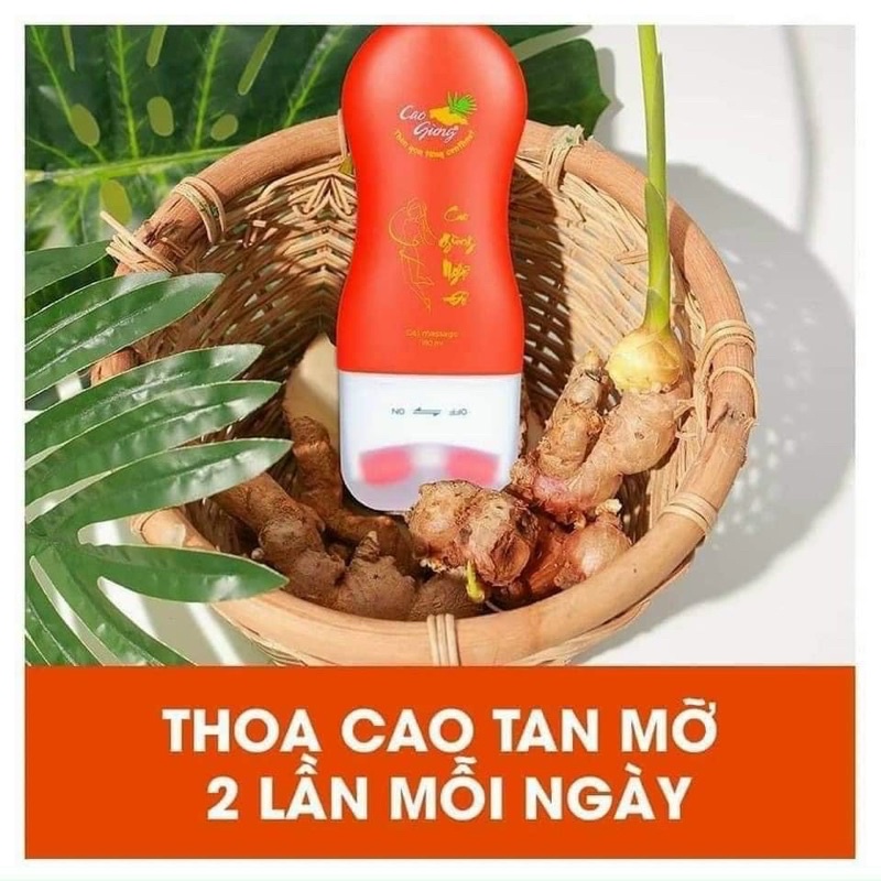 Phiên bản mới cao gừng Thanh lăn Cao Gừng Nghệ Đỏ