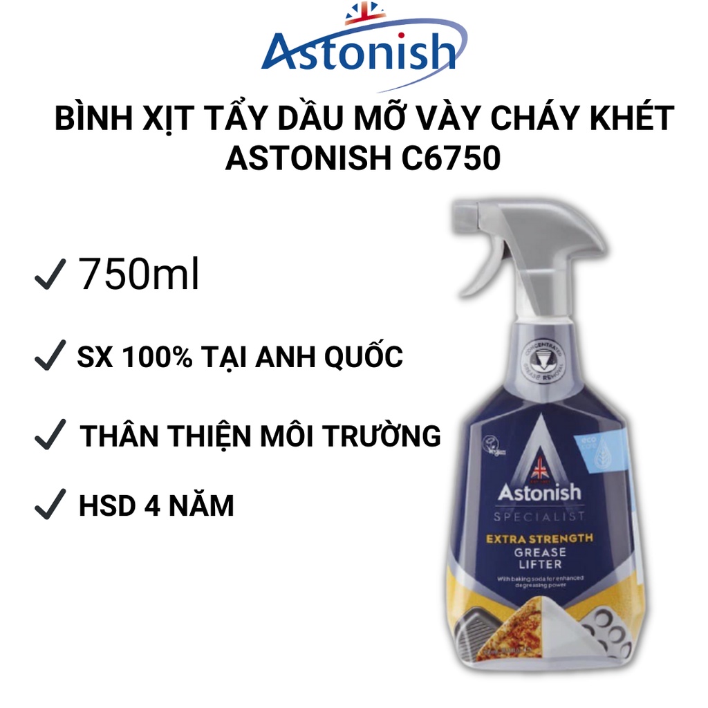 Bình xịt tẩy dầu mỡ Astonish C6750