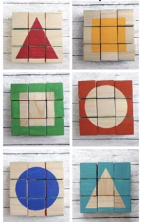 10/20/50 khối rubik mộc 2.5cm