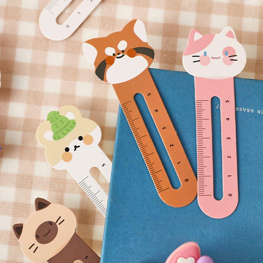 Thước Đánh Dấu Trang Sách Hình Động Vật Hoạt Hình Dễ Thương