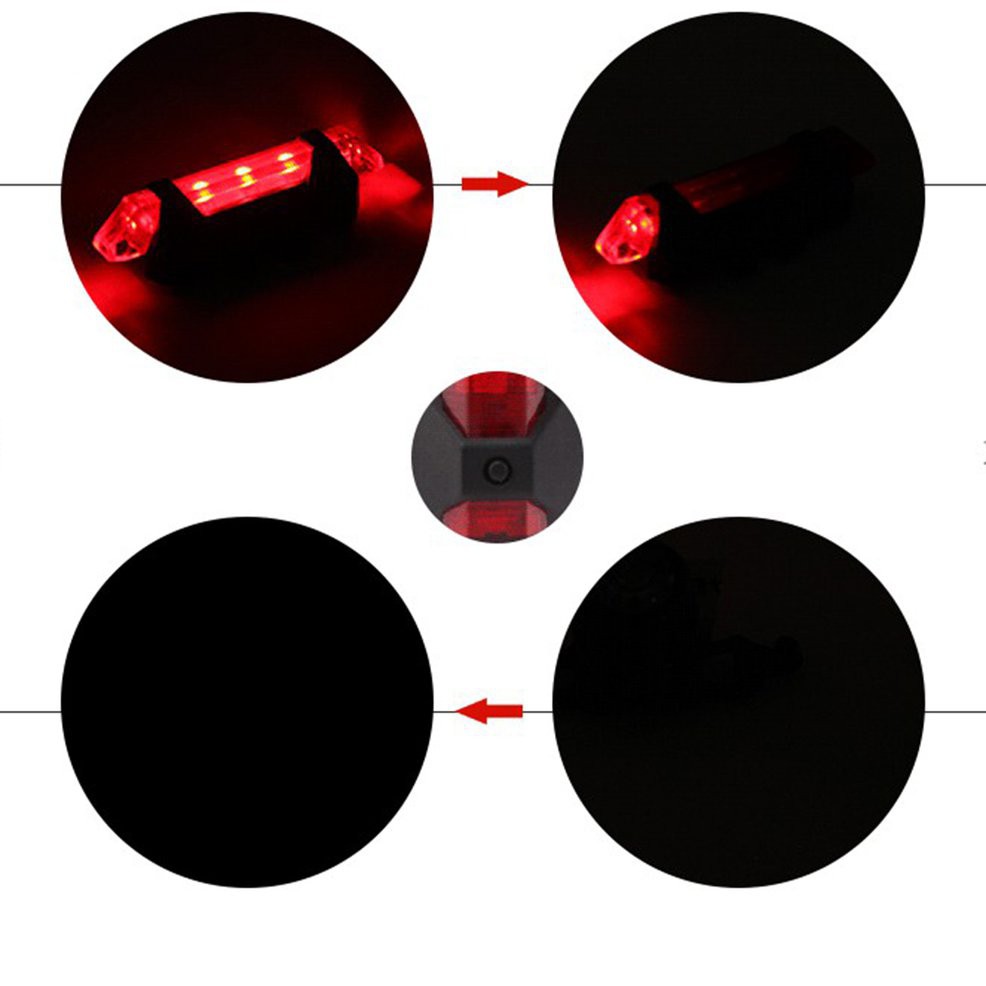 Đèn Đuôi Xe Đạp 5 Bóng Led Có Cổng Sạc Usb | BigBuy360 - bigbuy360.vn