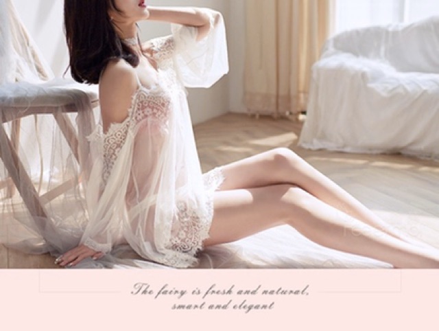 QQ2873 áo ngủ  sexy - đồ ngủ gợi cảm kèm chip | BigBuy360 - bigbuy360.vn