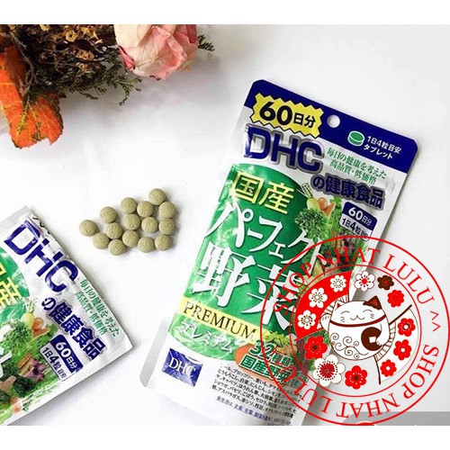Túi đựng 240 viên rau củ Nhật bản (60 ngày)