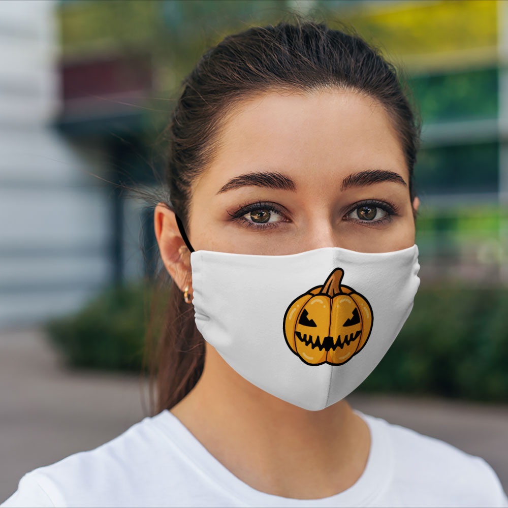Khẩu trang nam nữ đẹp Pumpkin_3165 CARTWELL chất liệu vải mềm 2 lớp phòng dịch bệnh lọc không khí kháng khuẩn