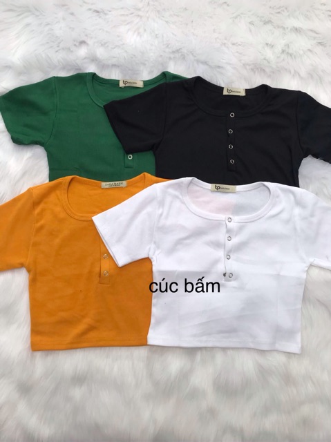 ÁO CROPTOP THUN GÂN NÚT | BigBuy360 - bigbuy360.vn