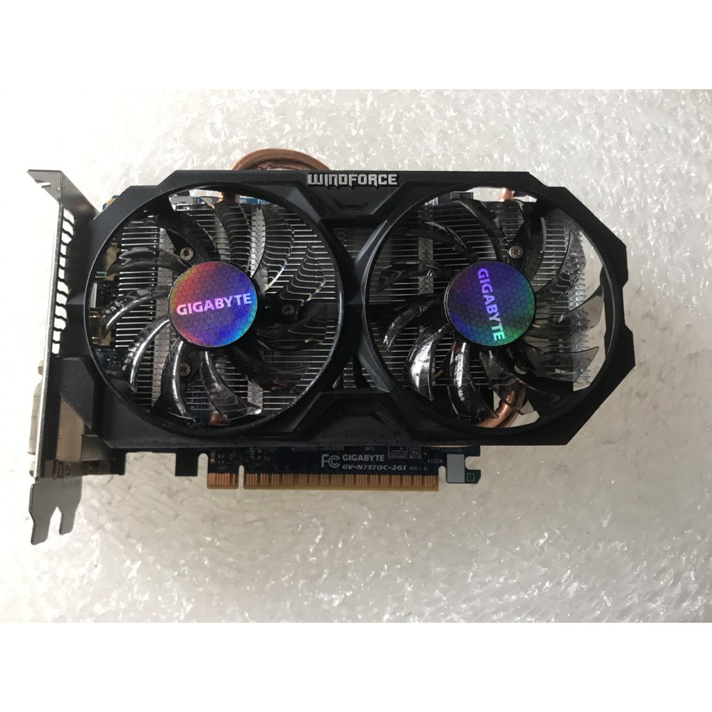 VGA GTX 750Ti Gigabyte 2 Fan tản đồng xịn xò 2Gb DDR5