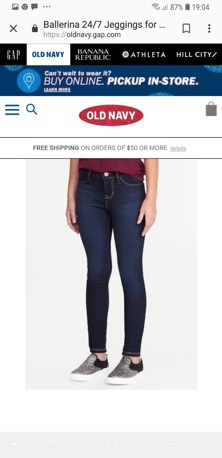 Quần jean legging bé gái