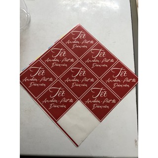 Tem Tết kích thước 8*8cm