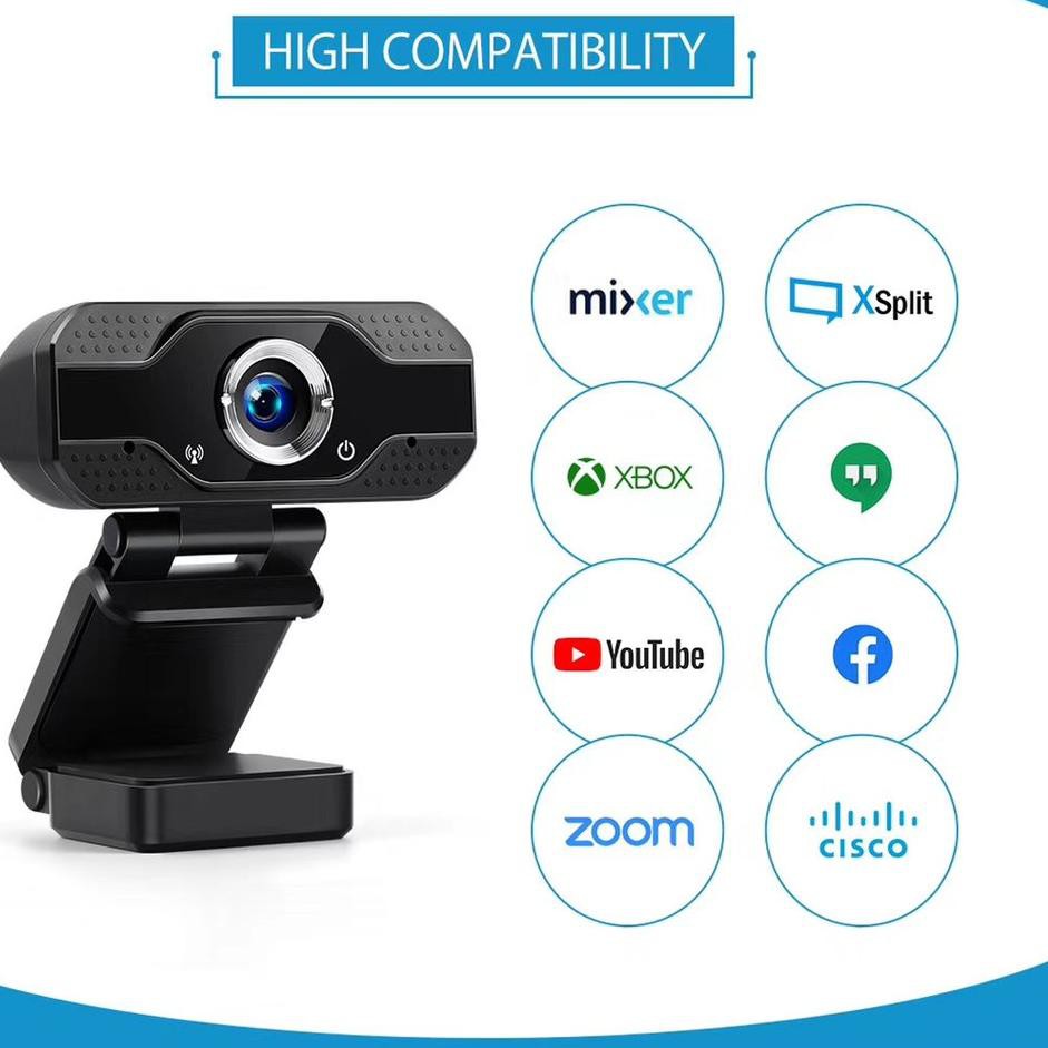 Webcam HD 1080P toàn diện kèm mic cho laptop/pc V8 | BigBuy360 - bigbuy360.vn