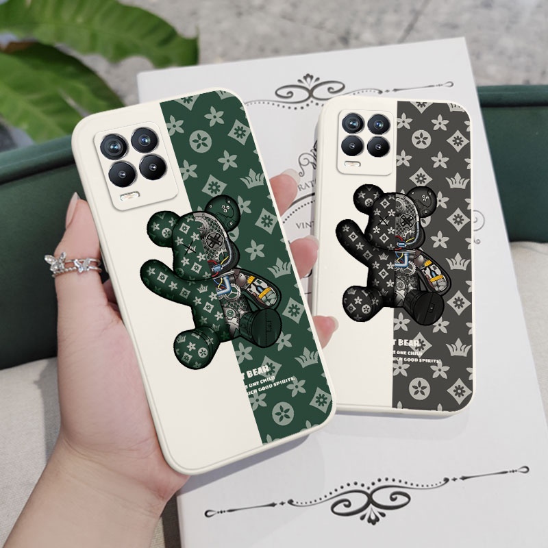 Ốp Điện Thoại Silicon Dẻo In Hình Gấu Đẹp Mắt Cho Realme 8 8i Pro 4G 5G