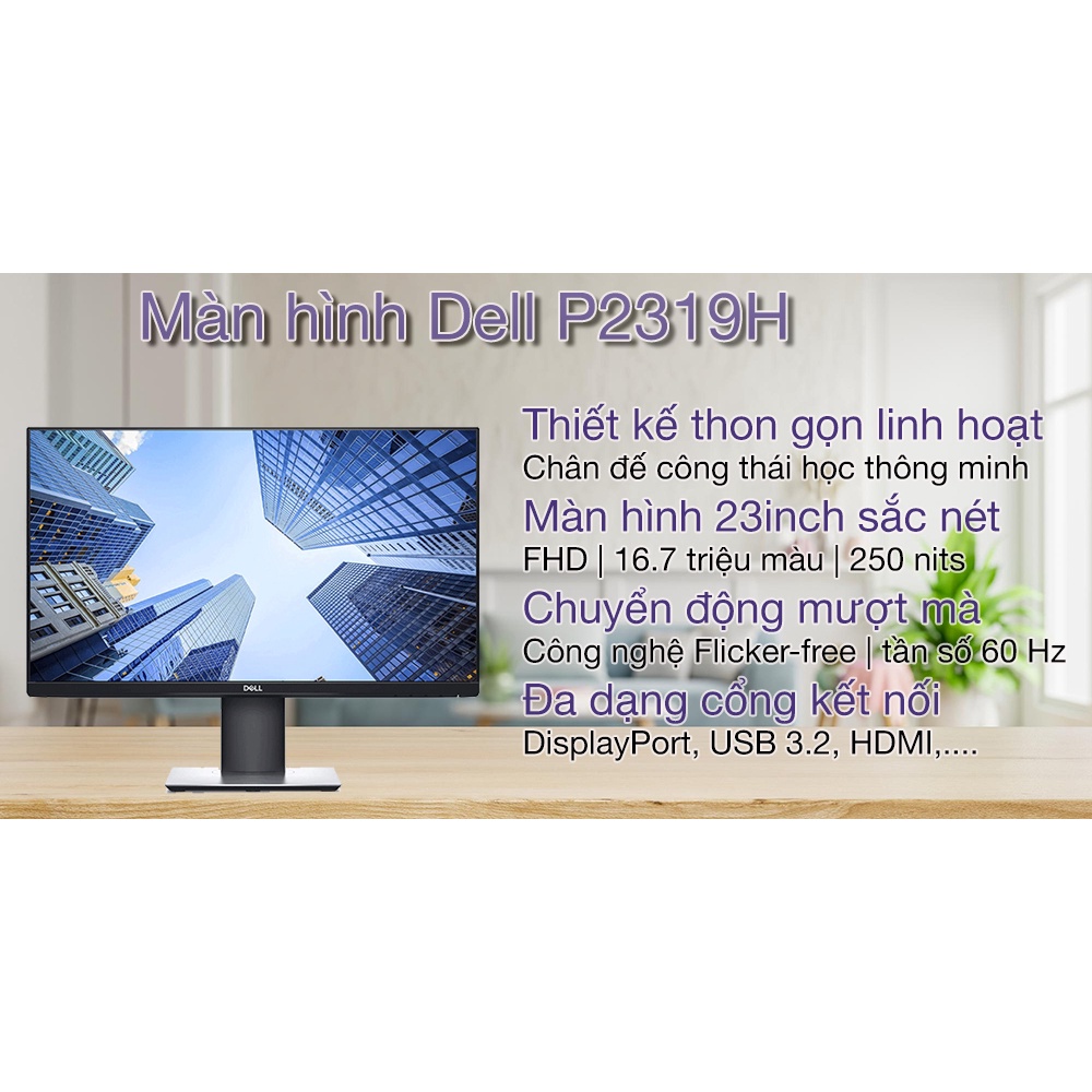 Màn hình Dell P2319H 23 Inch  - Hàng chính hãng