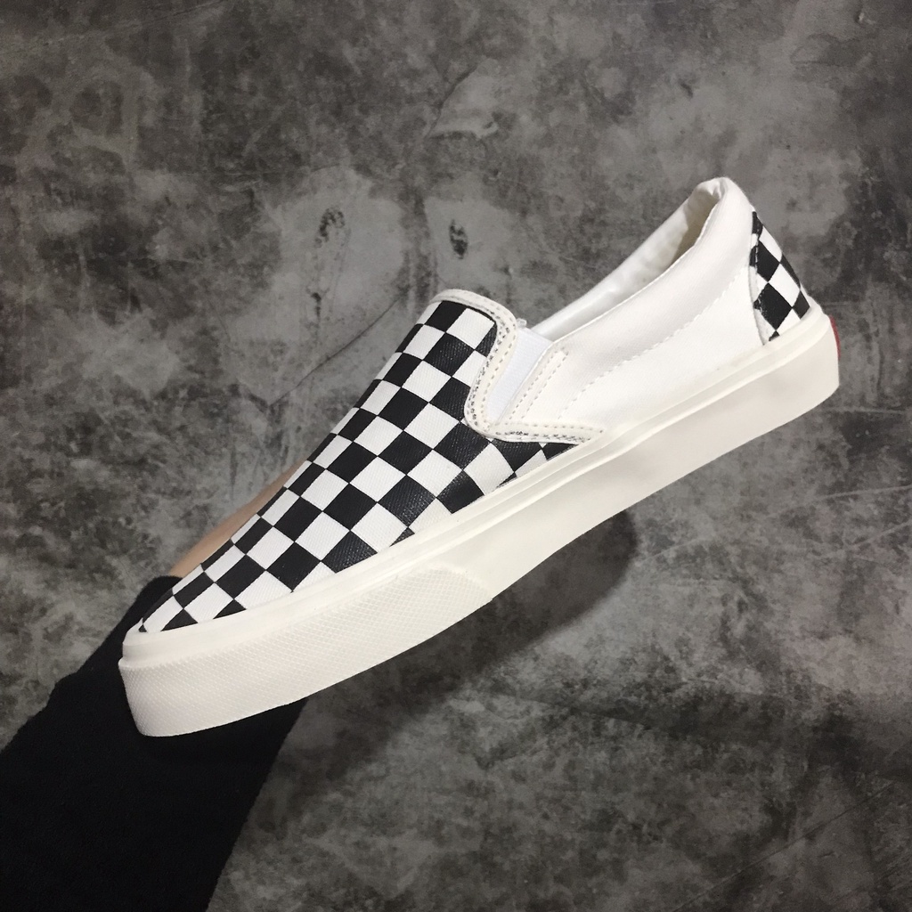 Giày thể thao Vans lười caro Hot trend nam nữ, Giày sneaker Van caro slip on dùng đi học,tập gym,chạy bộ