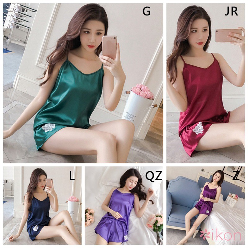 Bộ đồ ngủ lụa cho nữ