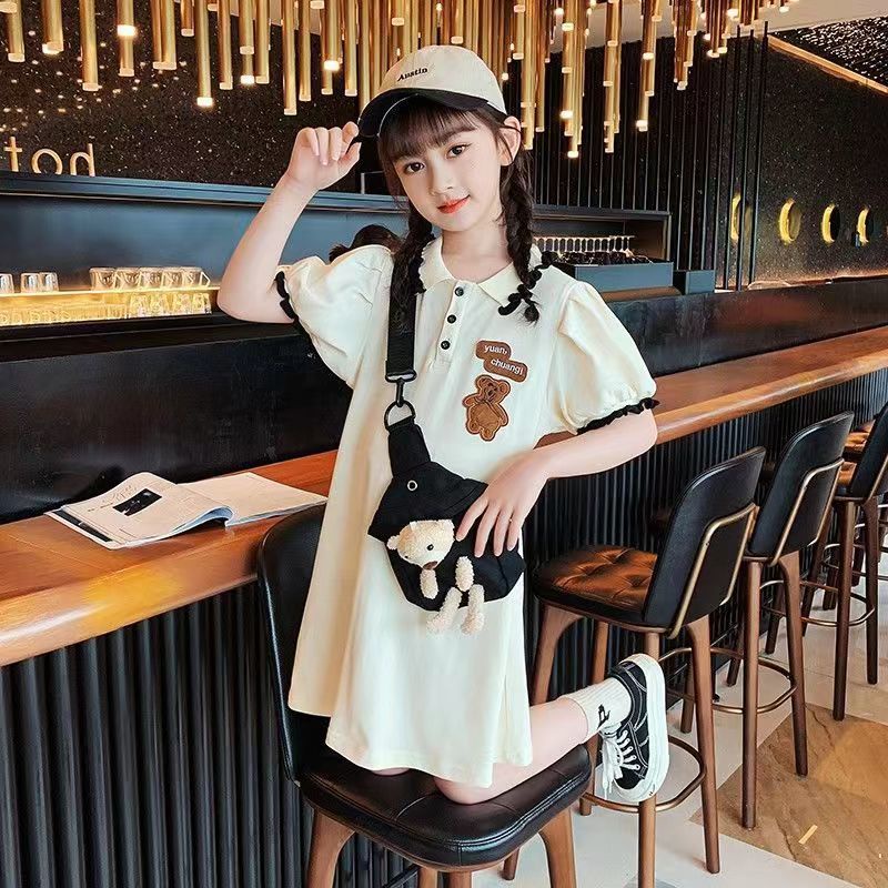 Đầm Tay Phồng Dễ Thương Thời Trang Mùa Hè Cho Bé Gái Từ 3 Đến 4 To 5 6 To 7 To 8 To 9 To 10 Đến 11 12 Tuổi