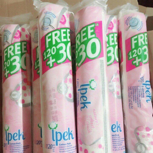 Gói Bông Tẩy Trang Ipek 150 Miếng (120+30) | BigBuy360 - bigbuy360.vn