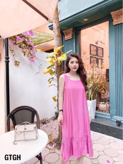 Váy maxi dáng đuôi cá chất đũi siêu mềm