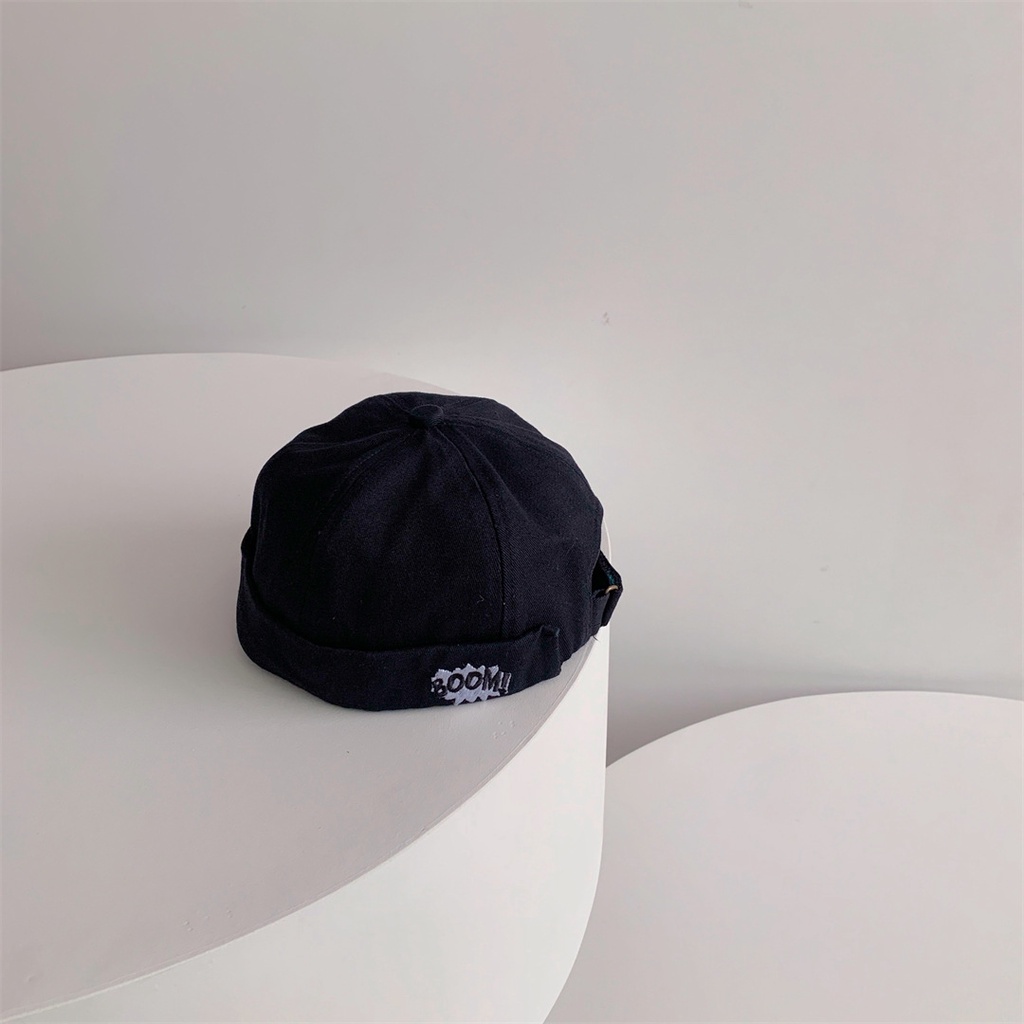 Mũ Beanie Họa Tiết Thêu Chữ Phong Cách Hip hop Hàn Quốc Cho Trẻ Em