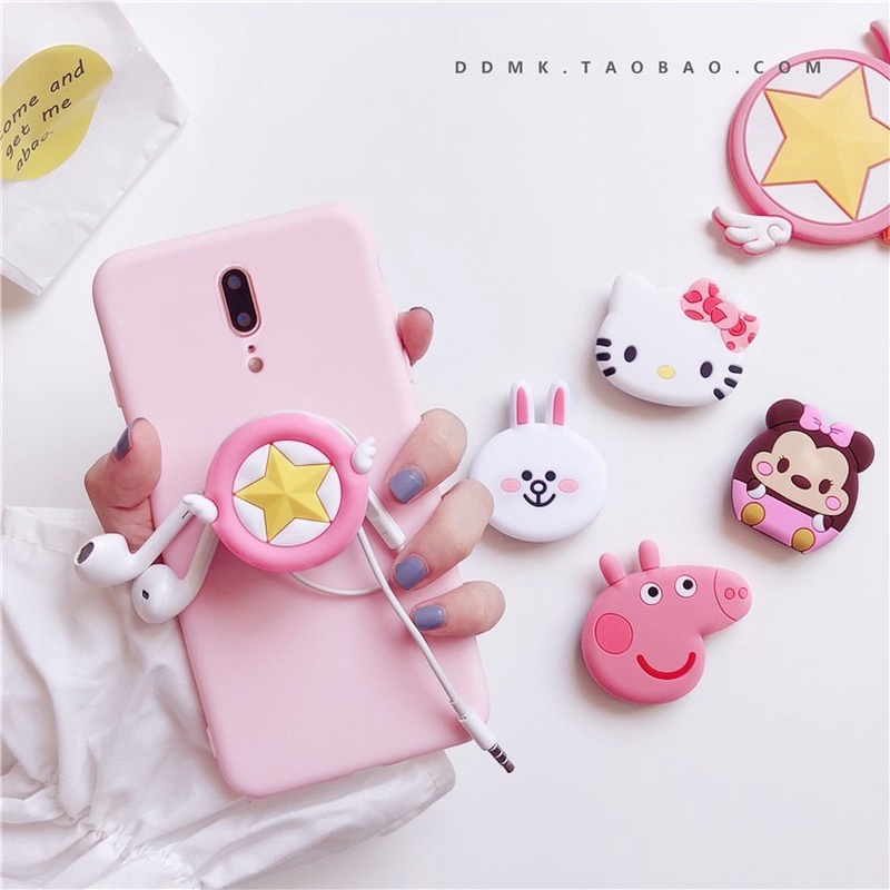 Giá Đỡ Điện Thoại Silicone Hoạt Hình 3D Có Thể Điều Chỉnh Kích Cỡ