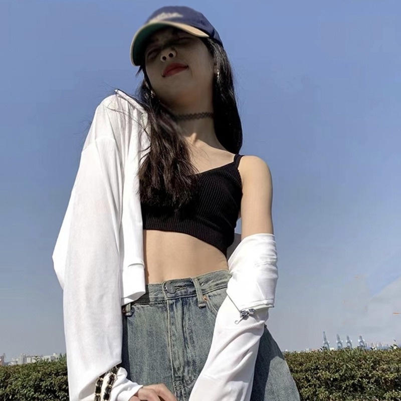 Áo Tank Top Cổ Chữ V Dáng Ôm Có Miếng Đệm Nâng Ngực Thời Trang Quyến Rũ Cho Nữ