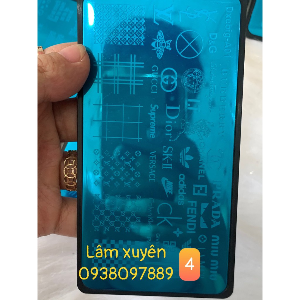 Bảng sơn in họa tiết ♦️GIÁ RẺ♦️ xài với con lăn silicon, in họa tiết trên móng tay, đơn giản, dễ sử dụng, in chữ in hoa