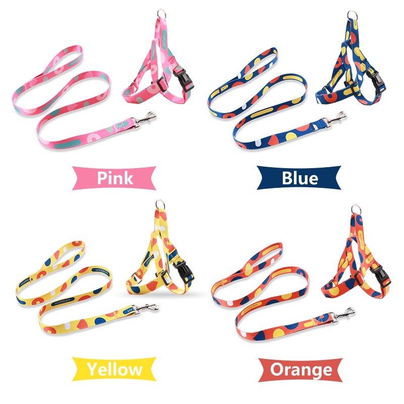 HamshMoc Bộ Dây Dắt Thú Cưng Đi Dạo Bằng Nylon Chắc Bền