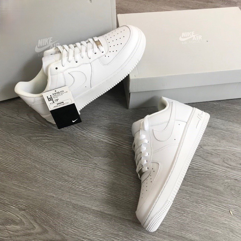 Giày_Nike Trắng , Giày_Nike Air Force 1 Trắng Cao Cấp Full Size Nam Nữ Hot Trend Full Box BILL