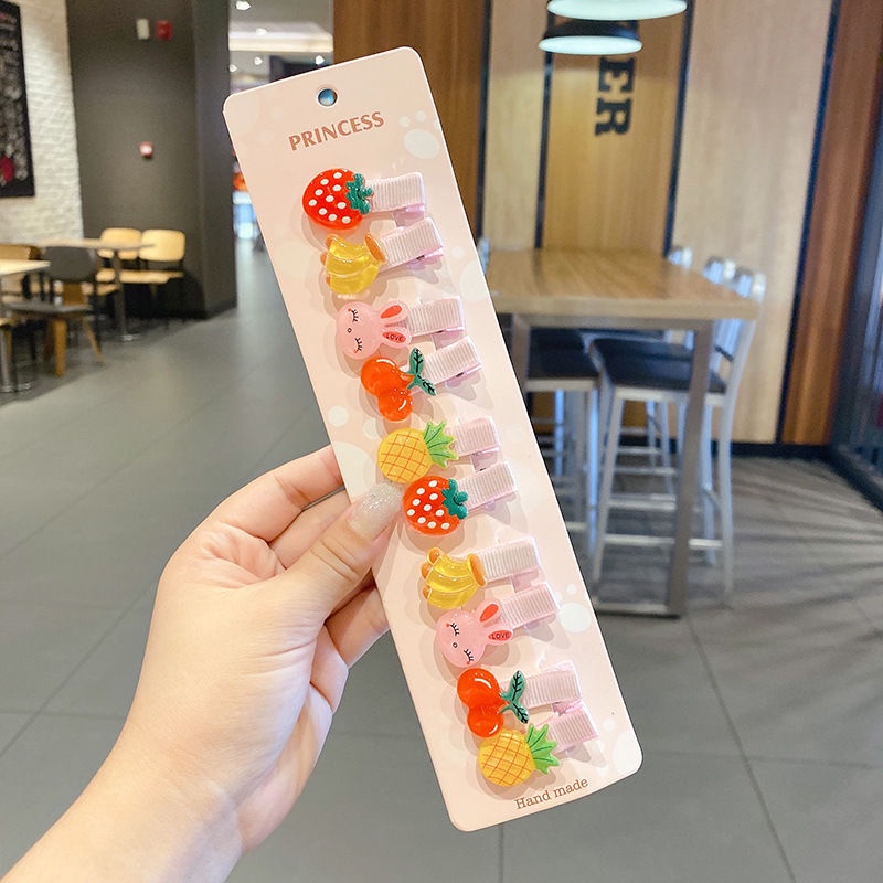Set 10 Kẹp Tóc Hình Hoa Cúc Dễ Thương Cho Bé Gái
