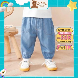 Quần Baggy Denim Dáng Rộng Phong Cách Hàn Quốc Cho Bé Trai Bé Gái 1-7 Tuổi Thời Trang Trẻ Em Bí Kids