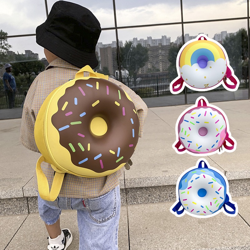 Ba Lô Đi Học/Du Lịch Hình Bánh Donut Thời Trang Cho Bé