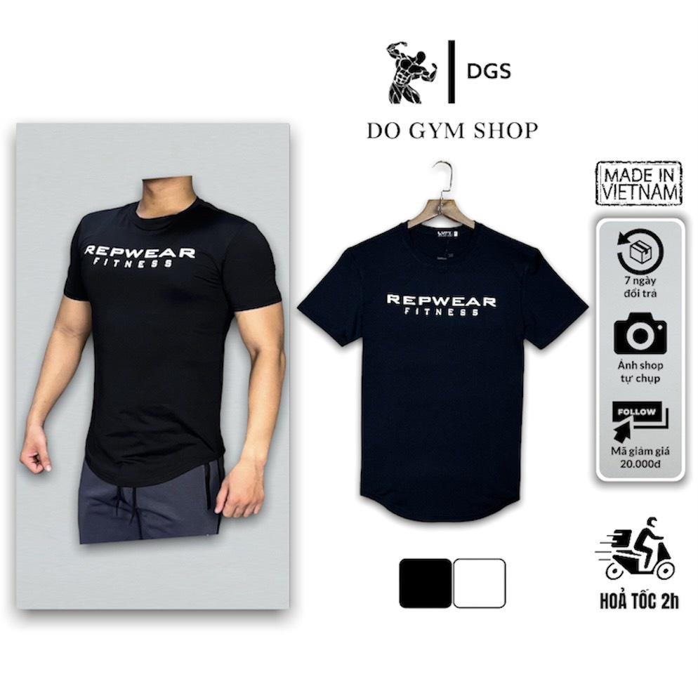 Áo thun nam thể thao DO GYM SHOP form ôm body, thun lạnh 4 chiều không xù lông