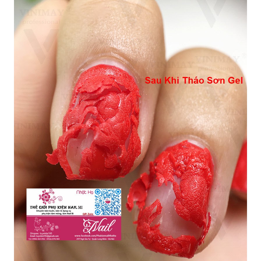 Nước Phá Gel, Tháo Sơn Gel Vinimay - Không Còn Là Nỗi Lo Lắng của Thợ Làm Nail- Hàng Hot Nhé